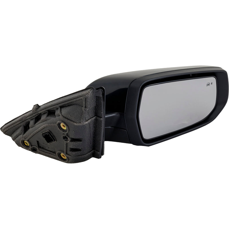 Driver and Passenger Side Mirrors, Power, Manual Folding, Heated, Paintable, In-Housing Signal Light, With Memory, Without Puddle Light, Without Auto-Dimming, With Blind Spot Detection in Glass