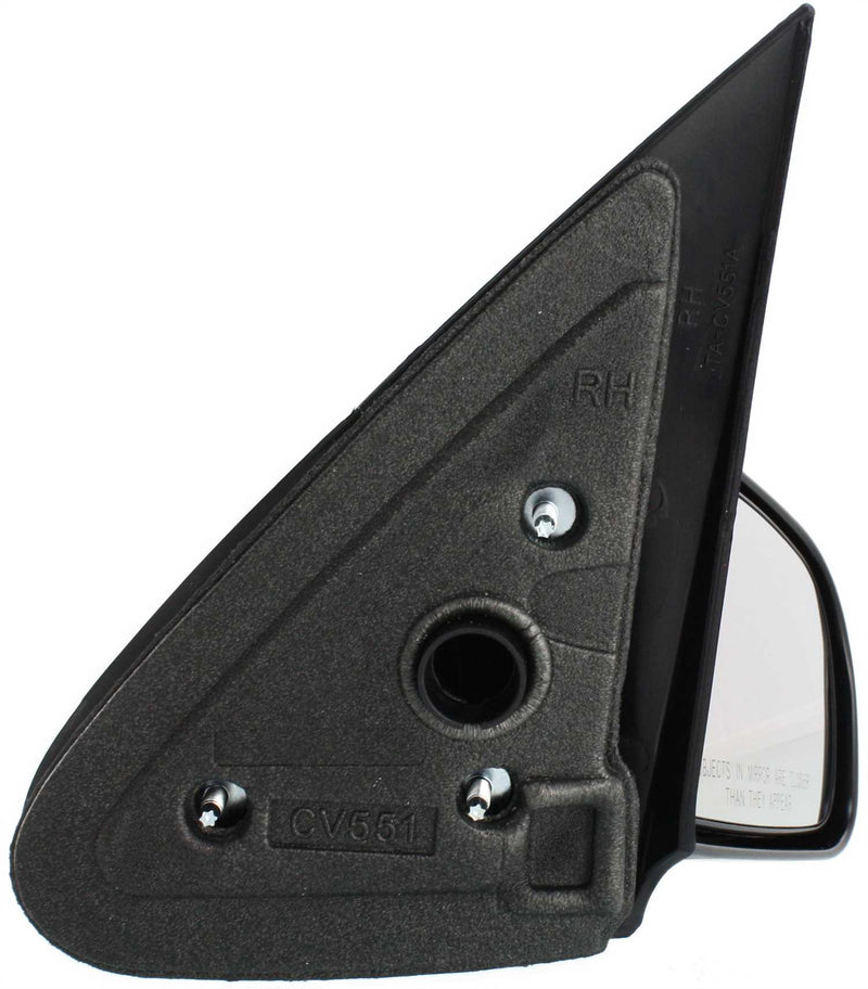 Driver and Passenger Side Non-Towing Mirrors, Non-Folding, Non-Heated, Paintable, Without Signal Light, Without memory, Without Puddle Light, Without Auto-Dimming, Without Blind Spot Feature | GM1320168,GM1321168