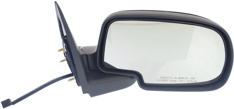 Driver and Passenger Side Non-Towing Mirrors, Power, Manual Folding, Non-Heated, Paintable, Without Signal Light, Without memory, Without Puddle Light, Without Auto-Dimming | GM1320231,GM1321231