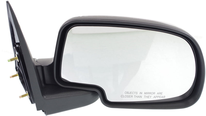 Driver and Passenger Side Non-Towing Mirrors, Manual Adjust, Manual Folding, Non-Heated, Chrome, Without Signal Light, Without memory, Without Puddle Light, Without Auto-Dimming | GM1320208,GM1321208