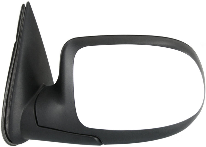 Driver and Passenger Side Non-Towing Mirrors, Power, Manual Folding, Non-Heated, Chrome, Without Signal Light, Without memory, Without Puddle Light, Without Auto-Dimming | GM1320174,GM1321174