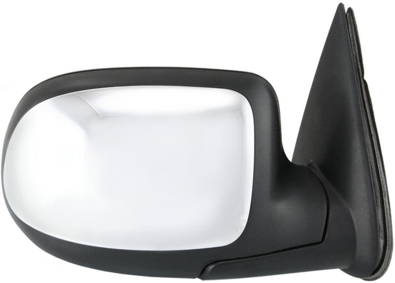 Driver and Passenger Side Non-Towing Mirrors, Power, Manual Folding, Non-Heated, Chrome, Without Signal Light, Without memory, Without Puddle Light, Without Auto-Dimming | GM1320174,GM1321174