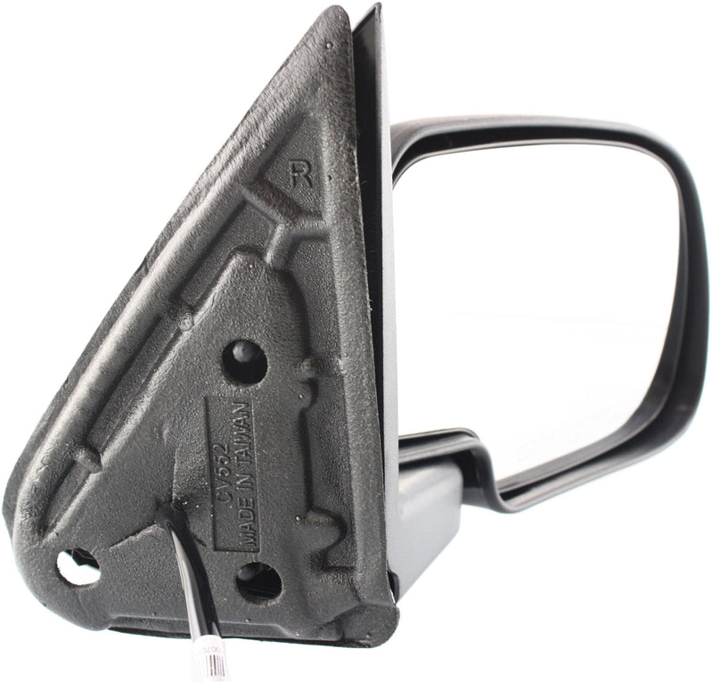 Driver and Passenger Side Mirrors, Non-Towing, Power, Manual Folding, Heated, Chrome, Without Signal Light, Without memory, Without Puddle Light, Without Auto-Dimming, Without Blind Spot Feature | GM1320173,GM1321173