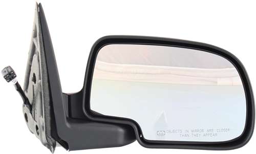 Driver and Passenger Side Mirrors, Non-Towing, Power, Manual Folding, Heated, Chrome, Without Signal Light, Without memory, Without Puddle Light, Without Auto-Dimming, Without Blind Spot Feature | GM1320173,GM1321173