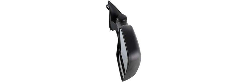 Driver and Passenger Side Towing Mirrors, Power, Heated, Manual Folding, Textured Black, without Signal Light, Telescopic Type, Dual Glass, Flat, Old Body Style | GM1320410,GM1321410