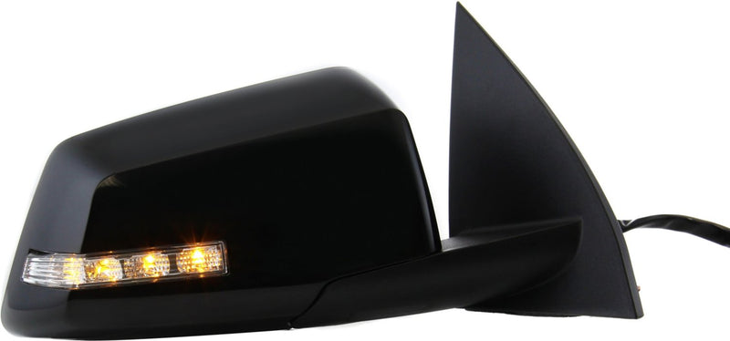 Driver and Passenger Side Mirrors, Power, Heated, Power Folding, Paintable, In-housing Signal Light, Without Blind Spot Feature | GM1320384,GM1321384