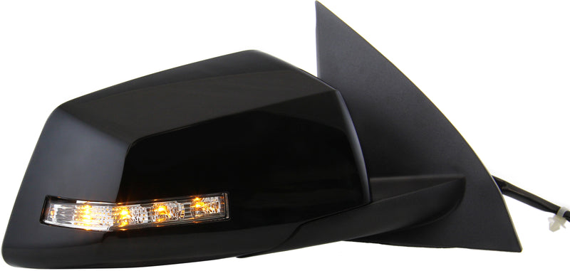 Driver and Passenger Side Mirrors, Power, Heated, Power Folding, Paintable, In-housing Signal Light, Without Blind Spot Feature | GM1320384,GM1321384