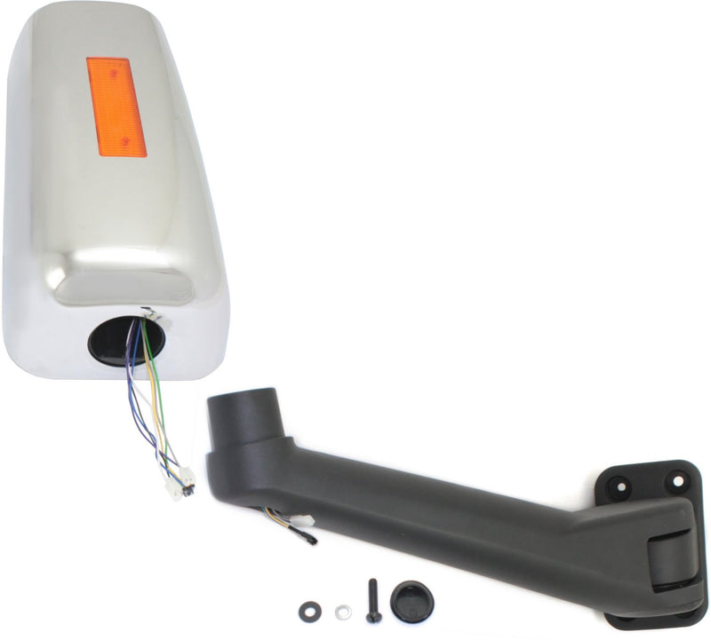 Mirrors Power Manual Folding Heated Chrome In-housing Signal Light