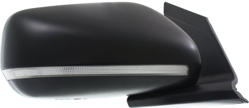 Driver and Passenger Side Mirrors, Power, Manual Folding, Non-Heated, Paintable, In-housing Signal Light, Without memory, Without Puddle Light, Without Auto-Dimming, Without Blind Spot Feature