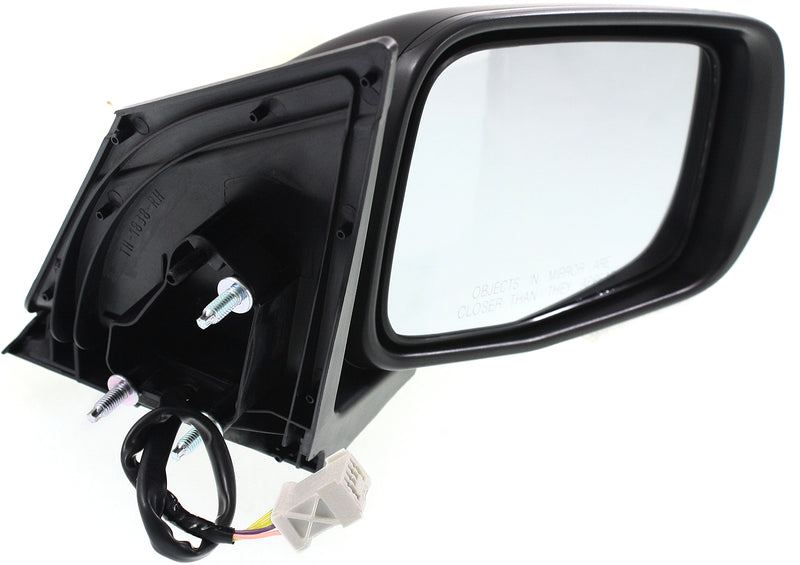 Driver and Passenger Side Mirrors, Power, Manual Folding, Non-Heated, Paintable, In-housing Signal Light, Without memory, Without Puddle Light, Without Auto-Dimming, Without Blind Spot Feature