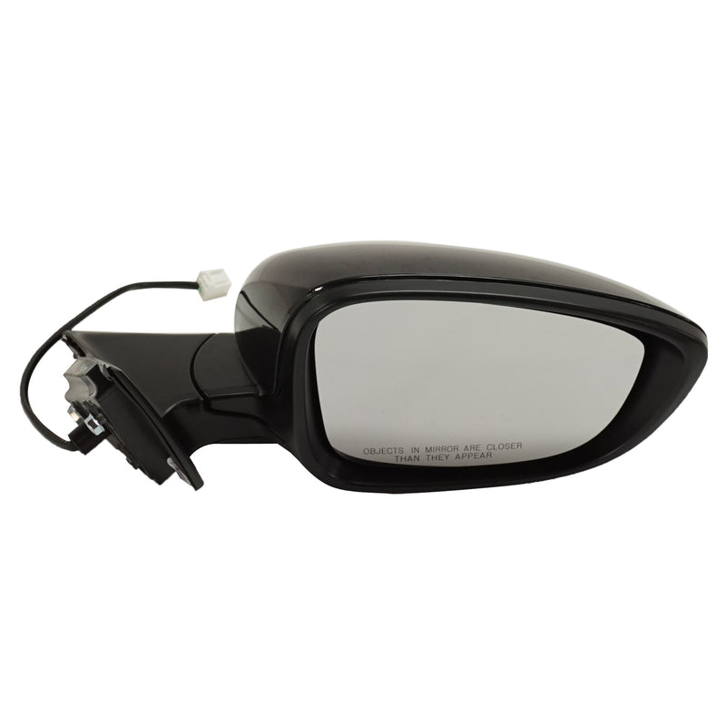 Driver and Passenger Side Mirrors, Power, Non-Heated, Manual Folding, Paintable, without Signal Light, without Memory, without Blind Spot Feature