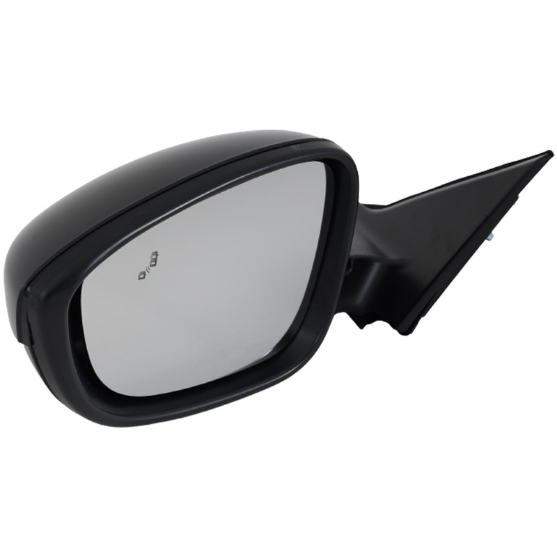 Driver and Passenger Side Mirrors, Power, Heated, Manual Folding, Paintable, without Signal Light, without Memory, with Blind Spot Detection in Glass