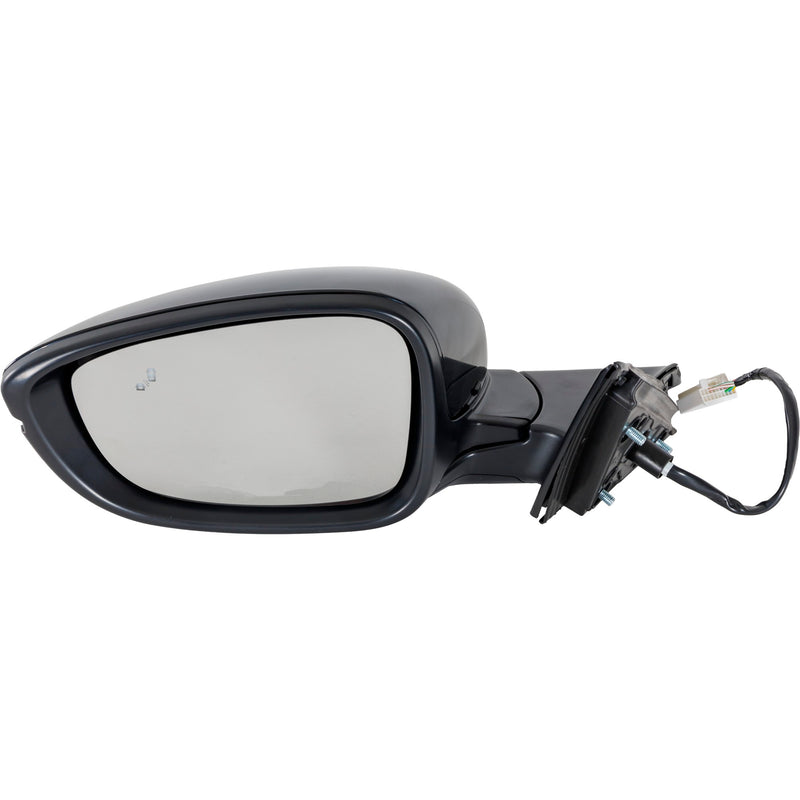 Driver and Passenger Side Mirrors, Power, Heated, Manual Folding, Paintable, In-housing Signal Light, without Memory, with Blind Spot Detection in Glass | HO1321330,HO1320330
