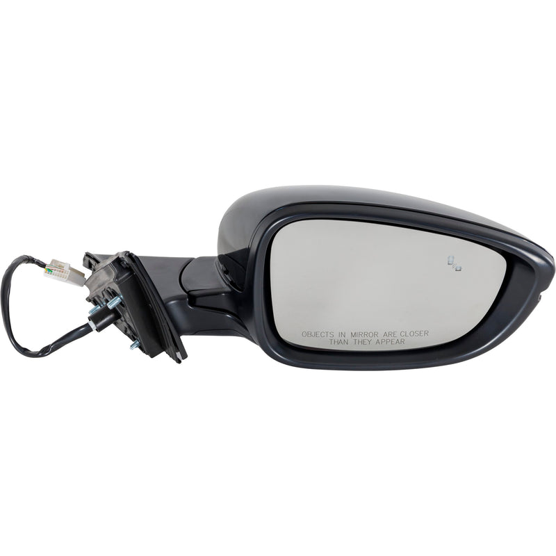 Driver and Passenger Side Mirrors, Power, Heated, Manual Folding, Paintable, In-housing Signal Light, without Memory, with Blind Spot Detection in Glass | HO1321330,HO1320330
