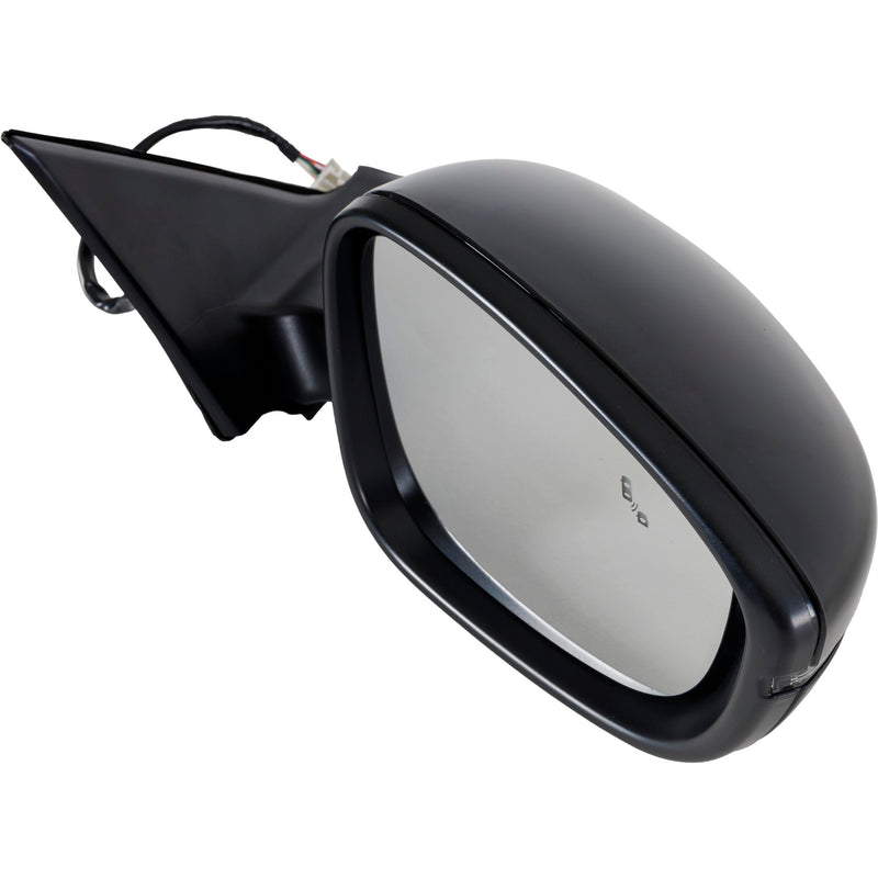 Driver and Passenger Side Mirrors, Power, Heated, Manual Folding, Paintable, In-housing Signal Light, without Memory, with Blind Spot Detection in Glass | HO1321330,HO1320330