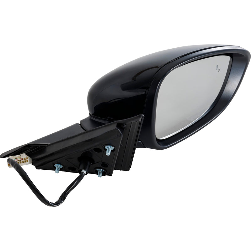 Driver and Passenger Side Mirrors, Power, Heated, Manual Folding, Paintable, In-housing Signal Light, without Memory, with Blind Spot Detection in Glass | HO1321330,HO1320330
