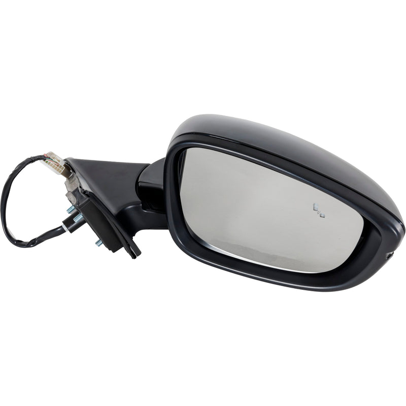 Driver and Passenger Side Mirrors, Power, Heated, Manual Folding, Paintable, In-housing Signal Light, without Memory, with Blind Spot Detection in Glass | HO1321330,HO1320330