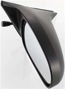 Driver and Passenger Side Mirrors, Manual Remote, Non-Folding, Non-Heated, Textured Black, Without Signal Light, Memory, Puddle Light, Auto-Dimming, and Blind Spot Feature, 4 Door Sedan | HO1320123,HO1321123