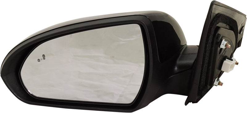 Driver and Passenger Side Mirrors, Power, Heated, Manual Folding, Paintable, With Blind Spot Detection in Glass, USA Built Vehicle | HY1321226,HY1320226