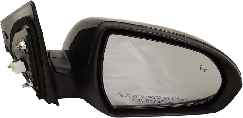 Driver and Passenger Side Mirrors, Power, Heated, Manual Folding, Paintable, With Blind Spot Detection in Glass, USA Built Vehicle | HY1321226,HY1320226