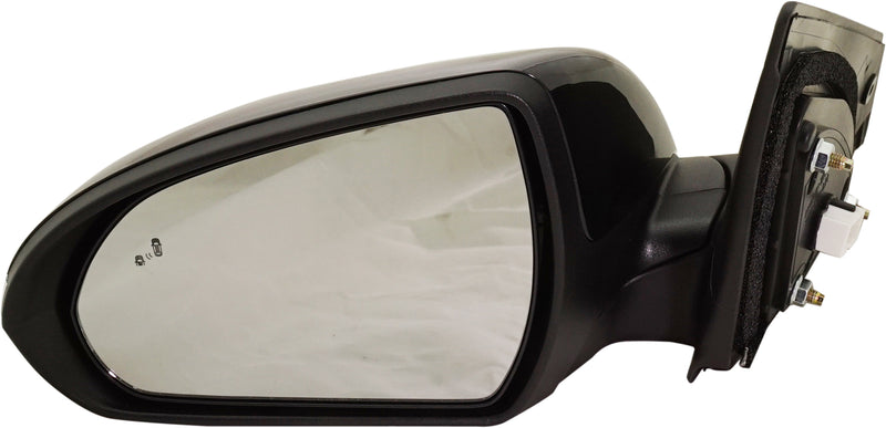 Driver and Passenger Side Mirrors, Power, Heated, Manual Folding, Paintable, In-housing Signal Light, With Memory, With Blind Spot Detection in Glass, USA Built Vehicle | HY1321227,HY1320227