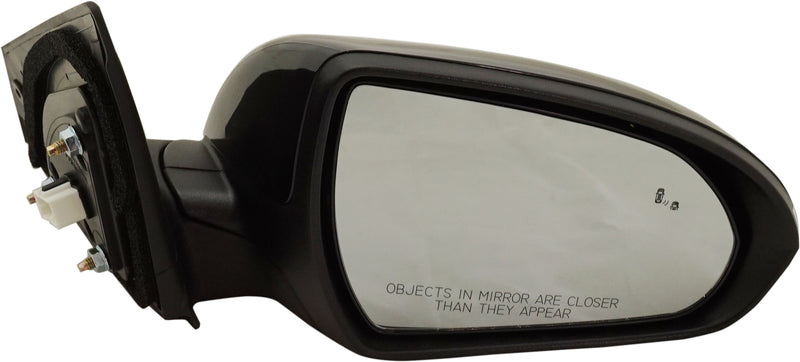 Driver and Passenger Side Mirrors, Power, Heated, Manual Folding, Paintable, In-housing Signal Light, With Memory, With Blind Spot Detection in Glass, USA Built Vehicle | HY1321227,HY1320227