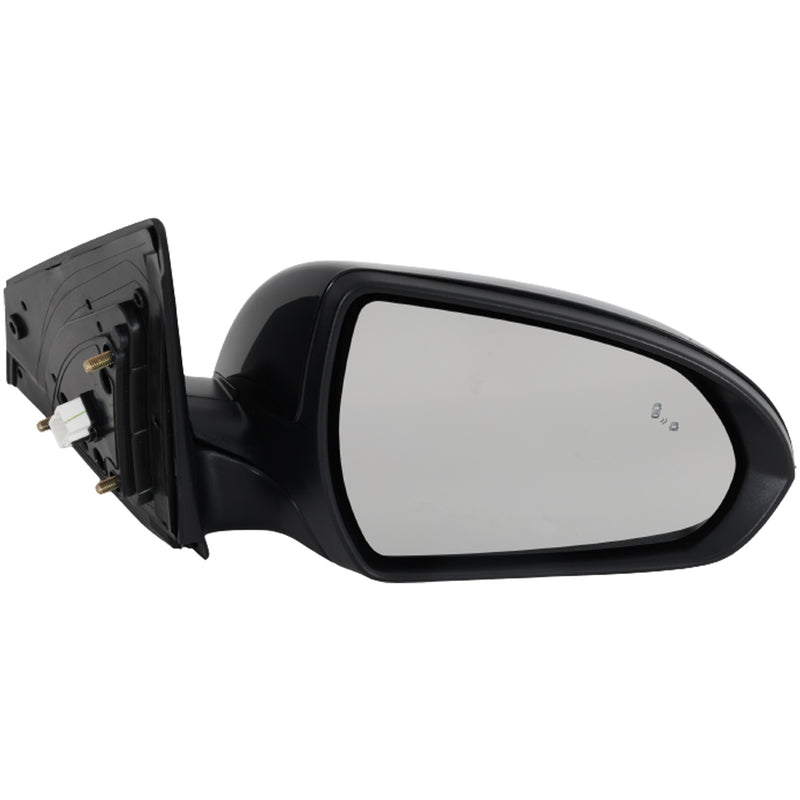 Driver and Passenger Side Mirrors, Power, Heated, Manual Folding, Paintable, Without Signal Light, With Blind Spot Detection in Glass | HY1321253,HY1320253