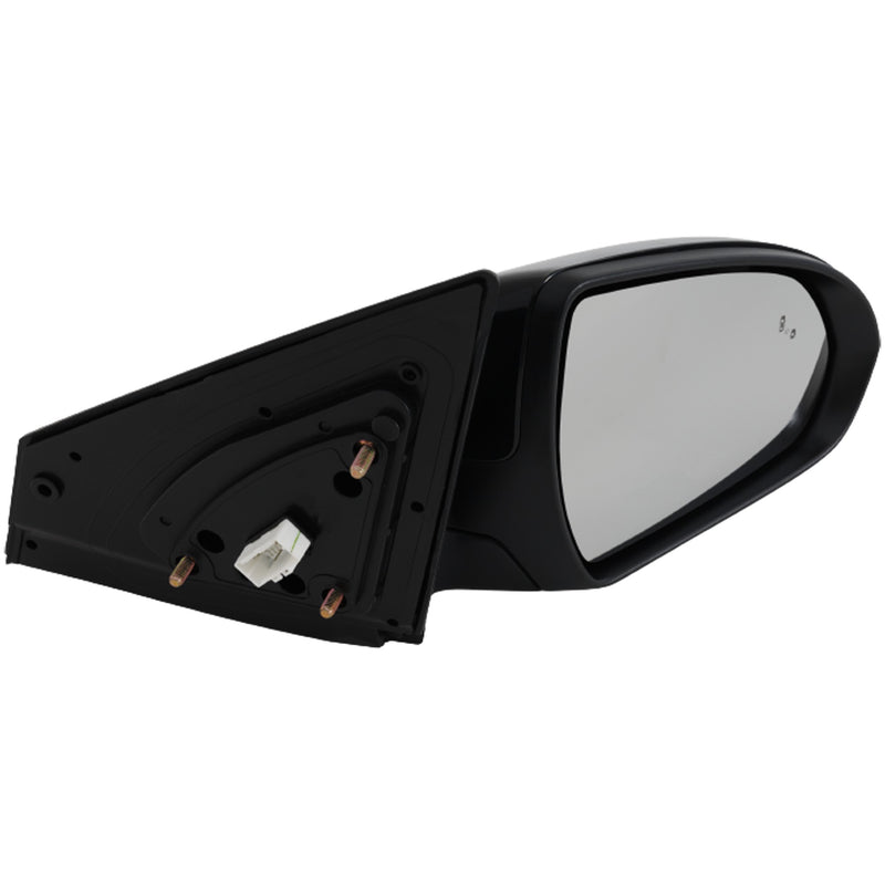 Driver and Passenger Side Mirrors, Power, Heated, Manual Folding, Paintable, Without Signal Light, With Blind Spot Detection in Glass | HY1321253,HY1320253