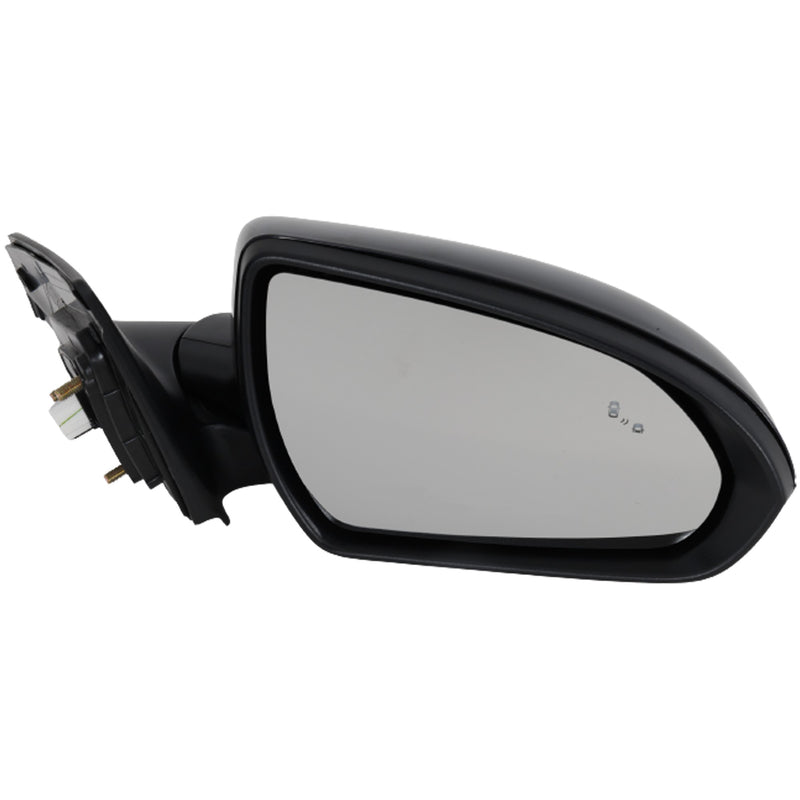 Driver and Passenger Side Mirrors, Power, Heated, Manual Folding, Paintable, Without Signal Light, With Blind Spot Detection in Glass | HY1321253,HY1320253