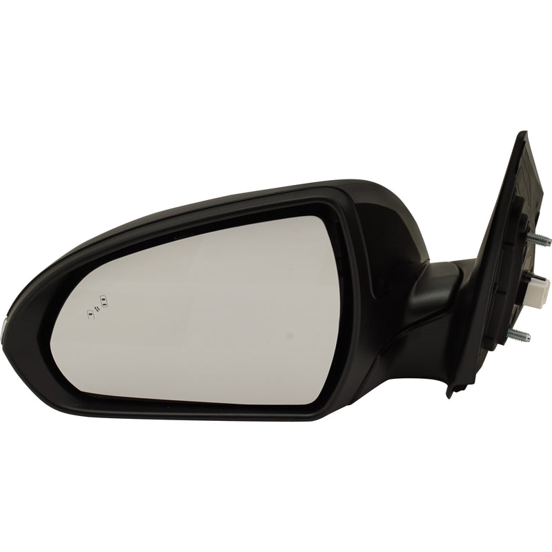 Driver and Passenger Side Mirrors, Power, Heated, Manual Folding, Paintable, In-housing Signal Light, With Blind Spot Detection in Glass, USA Built Vehicle | HY1320232,HY1321232