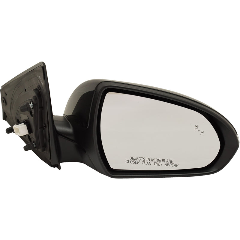 Driver and Passenger Side Mirrors, Power, Heated, Manual Folding, Paintable, In-housing Signal Light, With Blind Spot Detection in Glass, USA Built Vehicle | HY1320232,HY1321232