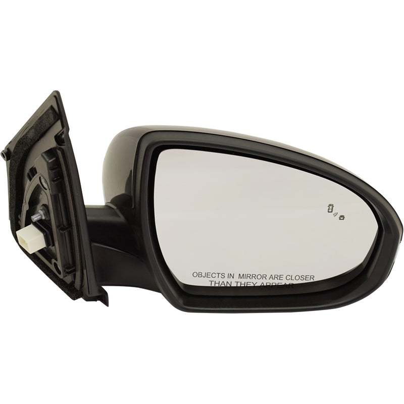 Driver and Passenger Side Non-Towing Mirrors, Power, Manual Folding, Heated, Paintable, In-housing Signal Light, Without Puddle Light, Without Auto-Dimming, With Blind Spot Detection in Glass | HY1321231,HY1320231