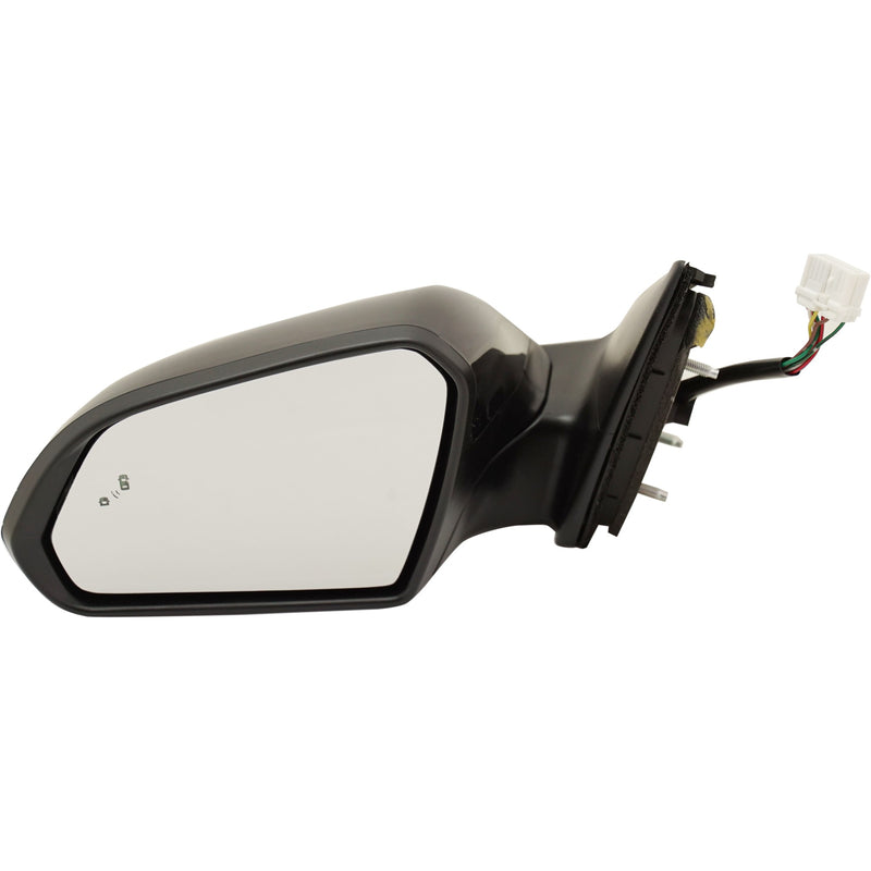Driver and Passenger Side Non-Towing Mirrors, Power, Manual Folding, Heated, Paintable, In-housing Signal Light, Without memory, Without Puddle Light, Without Auto-Dimming | HY1321236,HY1320236