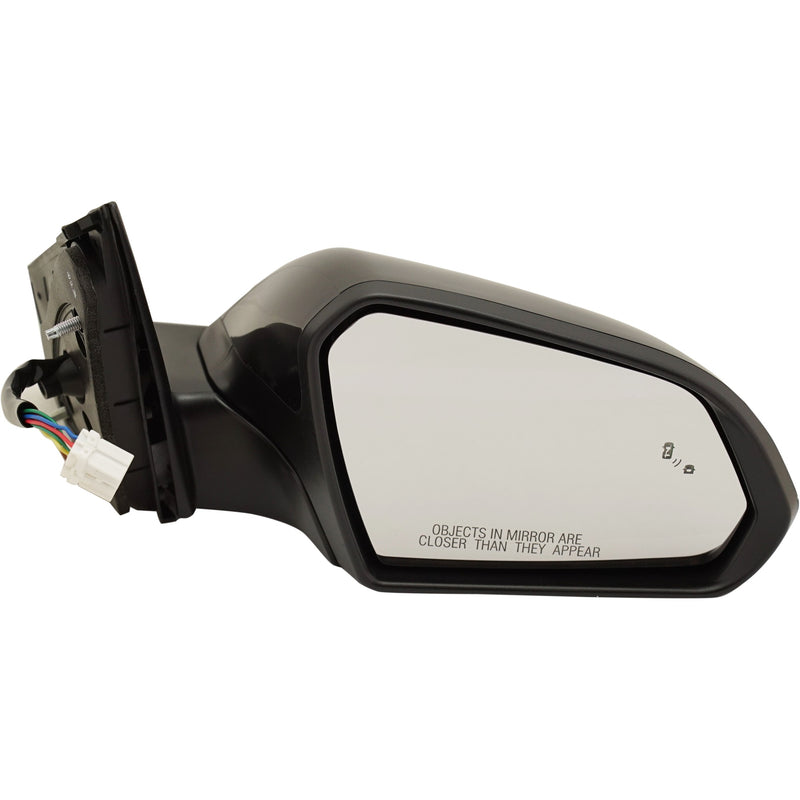 Driver and Passenger Side Non-Towing Mirrors, Power, Manual Folding, Heated, Paintable, In-housing Signal Light, Without memory, Without Puddle Light, Without Auto-Dimming | HY1321236,HY1320236