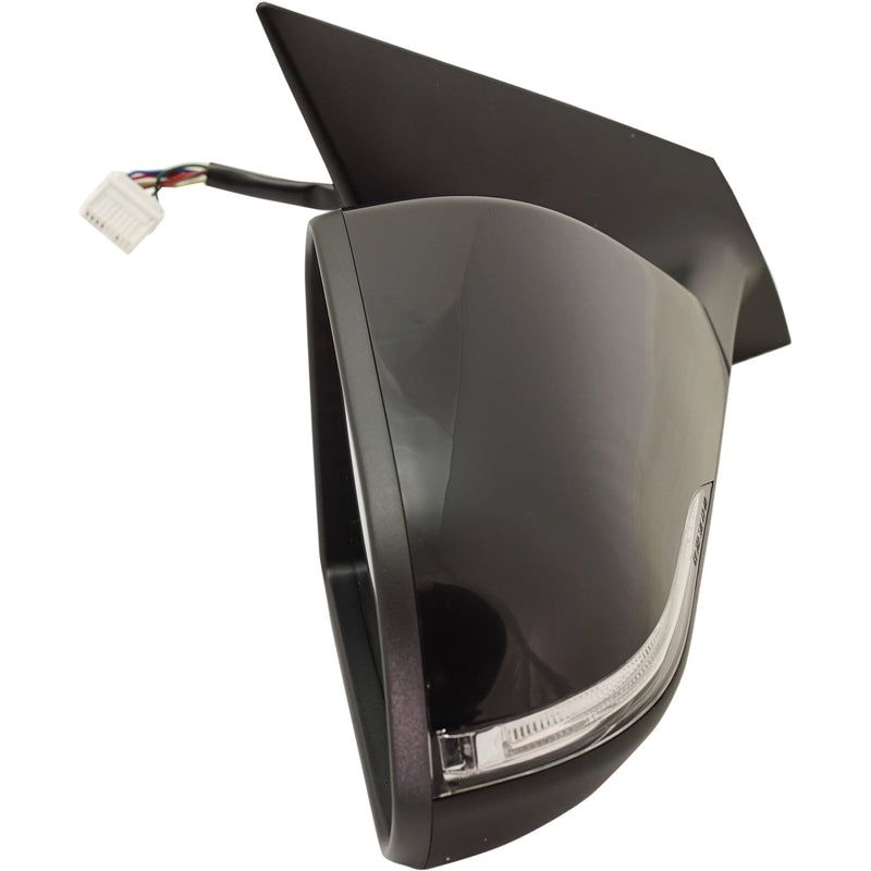 Driver and Passenger Side Non-Towing Mirrors, Power, Manual Folding, Heated, Paintable, In-housing Signal Light, Without memory, Without Puddle Light, Without Auto-Dimming | HY1321236,HY1320236