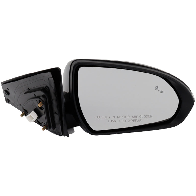 Driver and Passenger Side Mirrors, Power, Heated, Manual Folding, Paintable, In-housing Signal Light, With Blind Spot Detection in Glass, Korea Built Vehicle | HY1321254,HY1320254