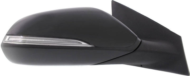 Driver and Passenger Side Non-Towing Mirrors, Power, Manual Folding, Heated, Paintable, In-housing Signal Light, Without memory, Without Puddle Light, Without Auto-Dimming | HY1321204,HY1320204