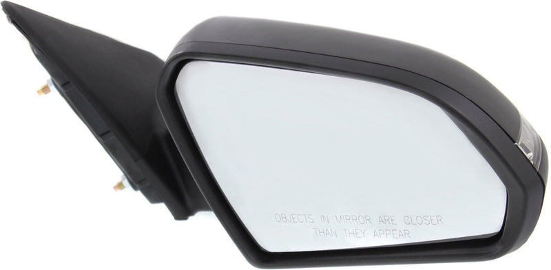 Driver and Passenger Side Non-Towing Mirrors, Power, Manual Folding, Heated, Paintable, In-housing Signal Light, Without memory, Without Puddle Light, Without Auto-Dimming | HY1321204,HY1320204