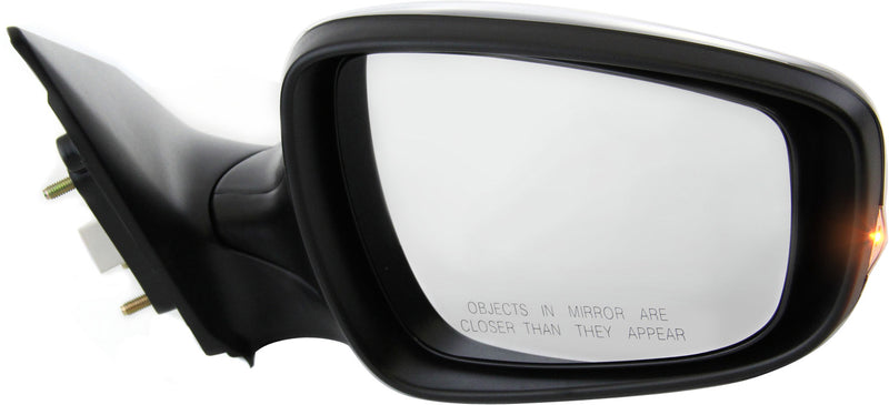 Driver and Passenger Side Non-Towing Mirrors, Power, Manual Folding, Heated, Paintable, In-housing Signal Light, Without memory, Without Puddle Light, Without Auto-Dimming | HY1320178,HY1321178