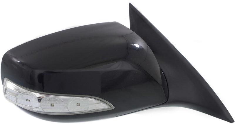 Driver and Passenger Side Non-Towing Mirrors, Power, Manual Folding, Heated, Paintable, In-housing Signal Light, Without memory, Without Puddle Light, Without Auto-Dimming | HY1320193,HY1321193