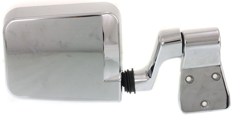 Driver and Passenger Side Non-Towing Mirrors, Manual Adjust, Manual Folding, Non-Heated, Chrome, Without Signal Light, Without memory, Without Puddle Light, Without Auto-Dimming | CH1320189,CH1321189