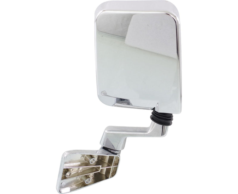 Driver and Passenger Side Non-Towing Mirrors, Manual Adjust, Manual Folding, Non-Heated, Chrome, Without Signal Light, Without memory, Without Puddle Light, Without Auto-Dimming | CH1320189,CH1321189