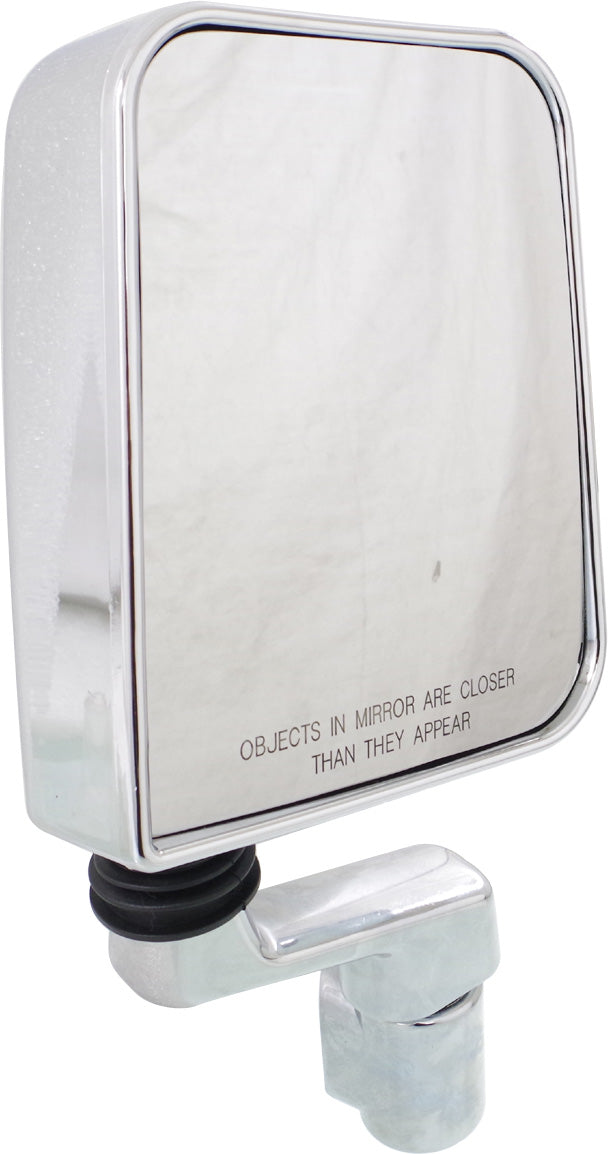 Driver and Passenger Side Non-Towing Mirrors, Manual Adjust, Manual Folding, Non-Heated, Chrome, Without Signal Light, Without memory, Without Puddle Light, Without Auto-Dimming | CH1320189,CH1321189