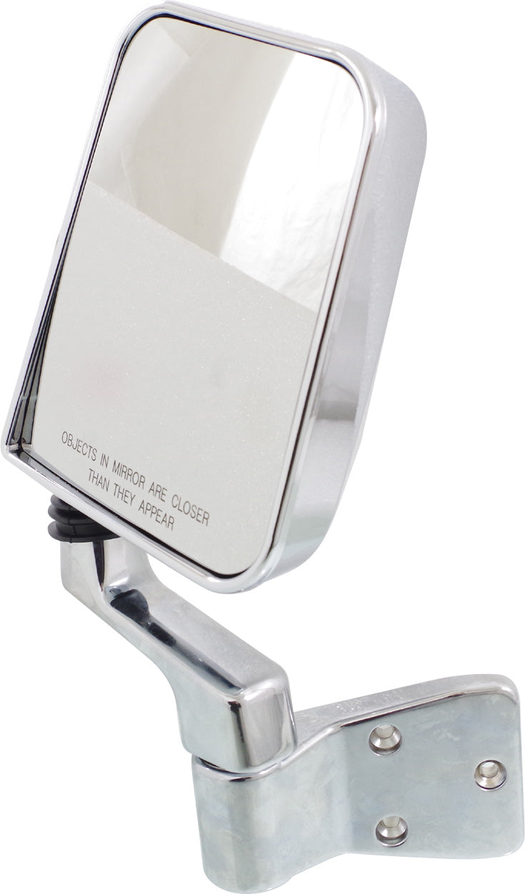 Driver and Passenger Side Non-Towing Mirrors, Manual Adjust, Manual Folding, Non-Heated, Chrome, Without Signal Light, Without memory, Without Puddle Light, Without Auto-Dimming | CH1320189,CH1321189