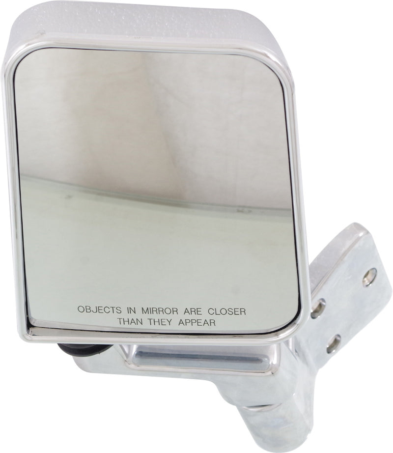 Driver and Passenger Side Non-Towing Mirrors, Manual Adjust, Manual Folding, Non-Heated, Chrome, Without Signal Light, Without memory, Without Puddle Light, Without Auto-Dimming | CH1320189,CH1321189