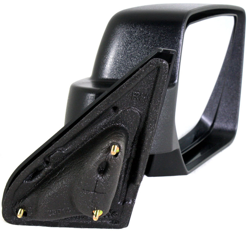 Driver and Passenger Side Mirrors, Manual Adjust, Manual Folding, Non-Heated, Textured Black, Without Signal Light, Without memory, Without Puddle Light, Without Auto-Dimming | CH1320281,CH1321281