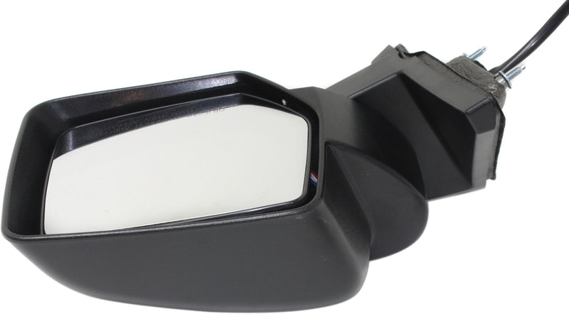 Driver and Passenger Side Mirrors, Power, Manual Folding, Heated, Textured Black, Without Signal Light, Without memory, Without Puddle Light, Without Auto-Dimming, Without Blind Spot Feature | CH1321283,CH1321337,CH1320283,CH1320337