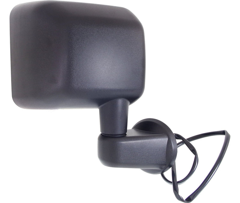 Driver and Passenger Side Mirrors, Power, Manual Folding, Heated, Textured Black, Without Signal Light, Without memory, Without Puddle Light, Without Auto-Dimming, Without Blind Spot Feature | CH1321372,CH1320372