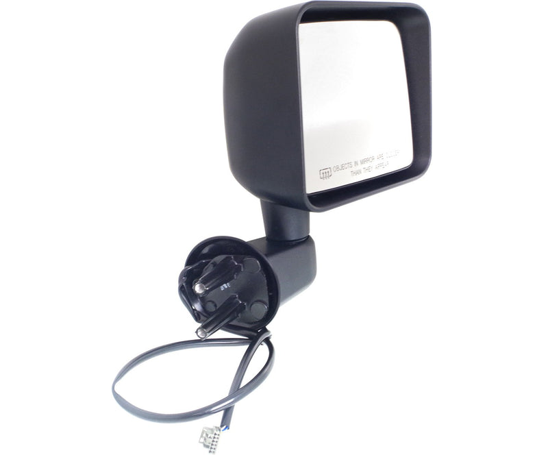 Driver and Passenger Side Mirrors, Power, Manual Folding, Heated, Textured Black, Without Signal Light, Without memory, Without Puddle Light, Without Auto-Dimming, Without Blind Spot Feature | CH1321372,CH1320372