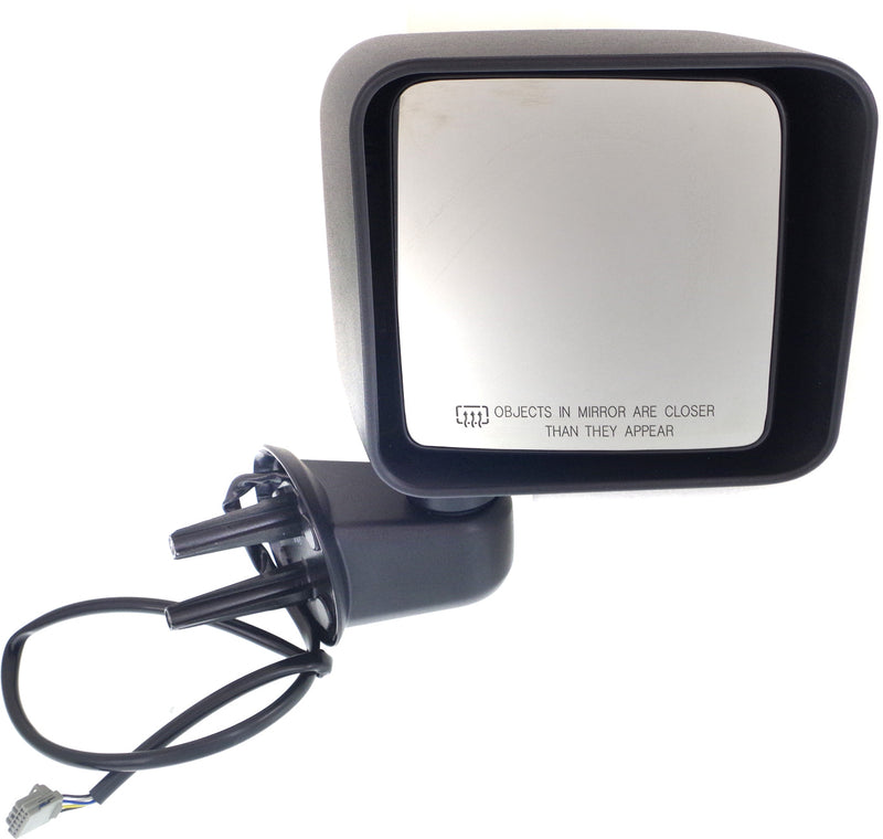 Driver and Passenger Side Mirrors, Power, Manual Folding, Heated, Textured Black, Without Signal Light, Without memory, Without Puddle Light, Without Auto-Dimming, Without Blind Spot Feature | CH1321372,CH1320372
